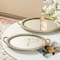 Glitzhome® Gold Oval Metal Mirrored Decorative Trays Set